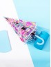 Kids Clear Sweet Candy Patterned Umbrella